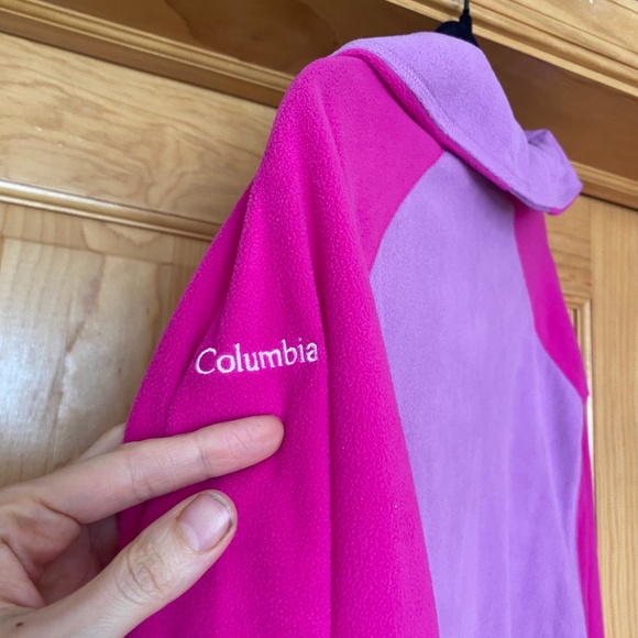 NWT Columbia Women’s Fleece Jacket Color Block Outerwear M Medium Pink Purple - Picture 4 of 6